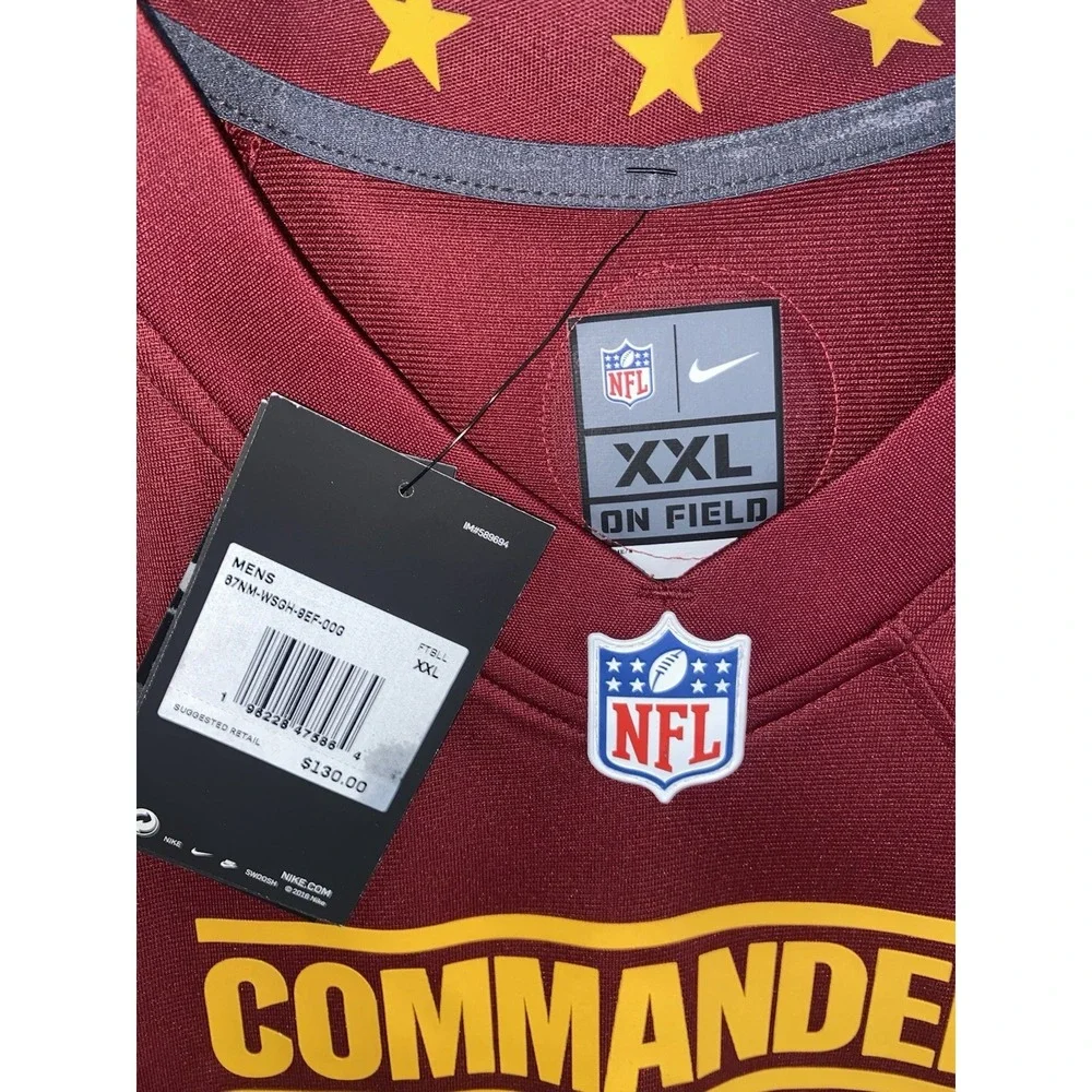 NWT‎ Chase Young Washington Commanders Nike On Field Game Jersey Burgundy XXL